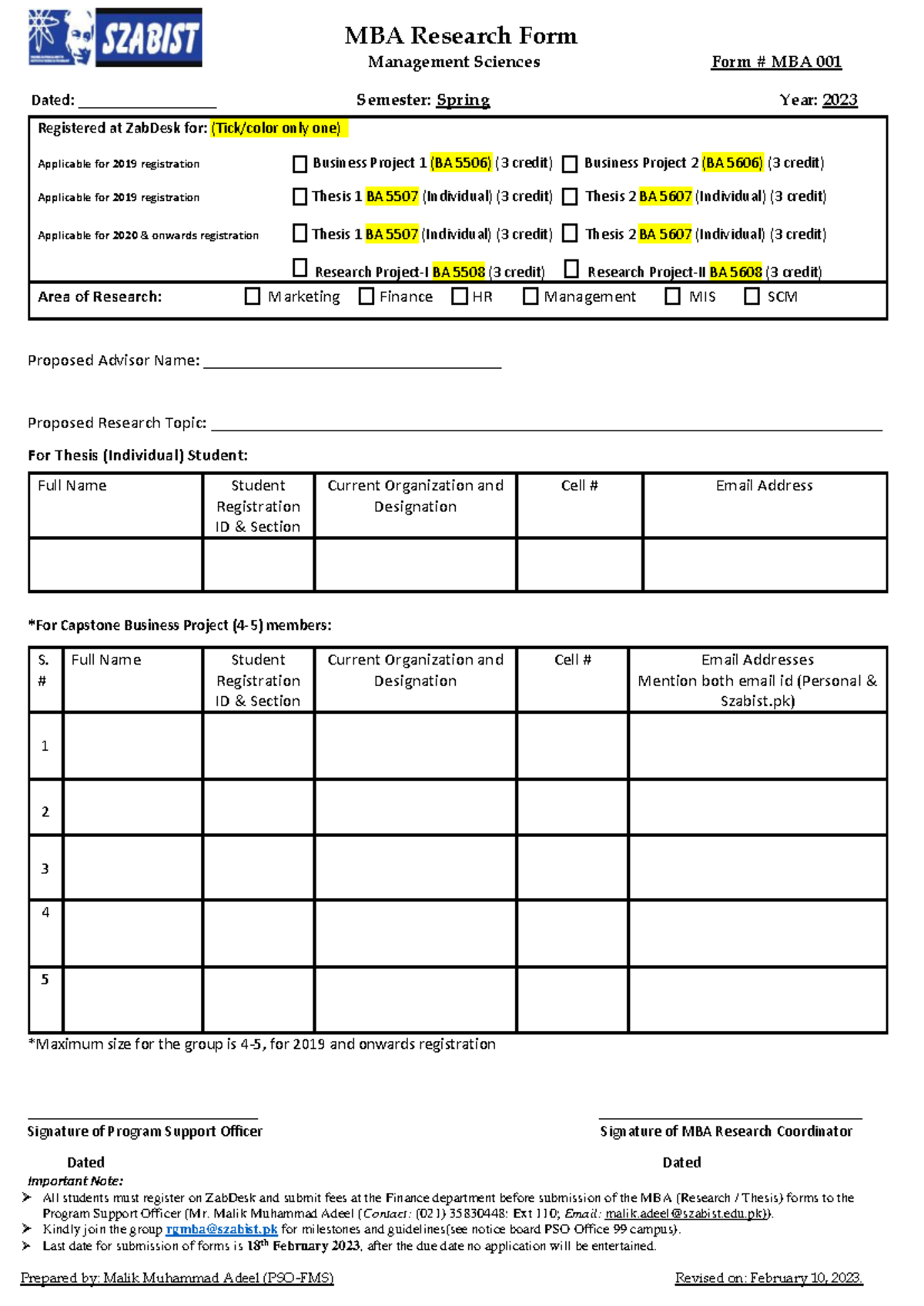 Apznza~1 - frhowiauhfwe - MBA Research Form Management Sciences Form ...