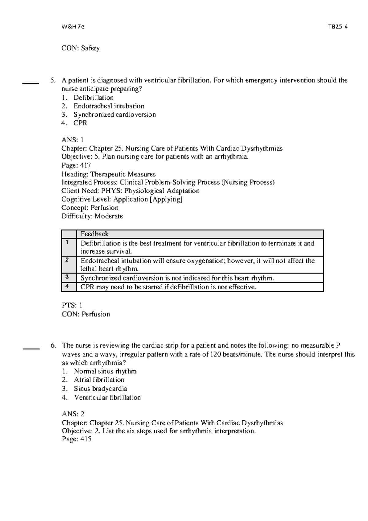 NUR 2241: Emergency Interventions for Cardiac Dysrhythmias - Studocu