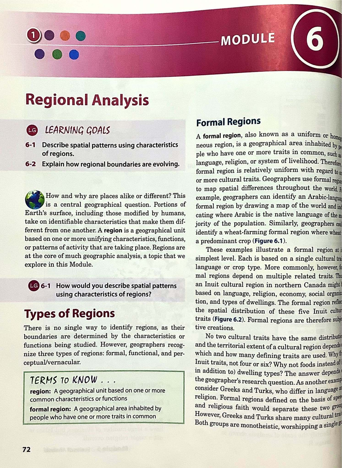 Regional Analysis: Understanding Spatial Patterns and Boundaries - Studocu