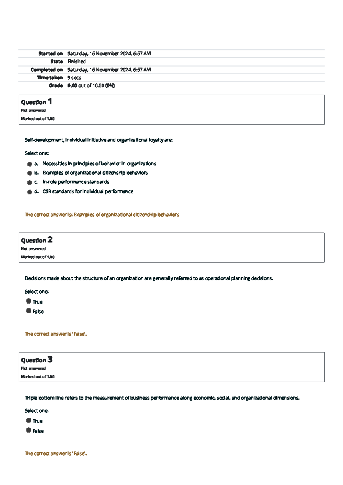 Self-Quiz Review for Unit 1 (Grade: 0/10) Home - Studocu