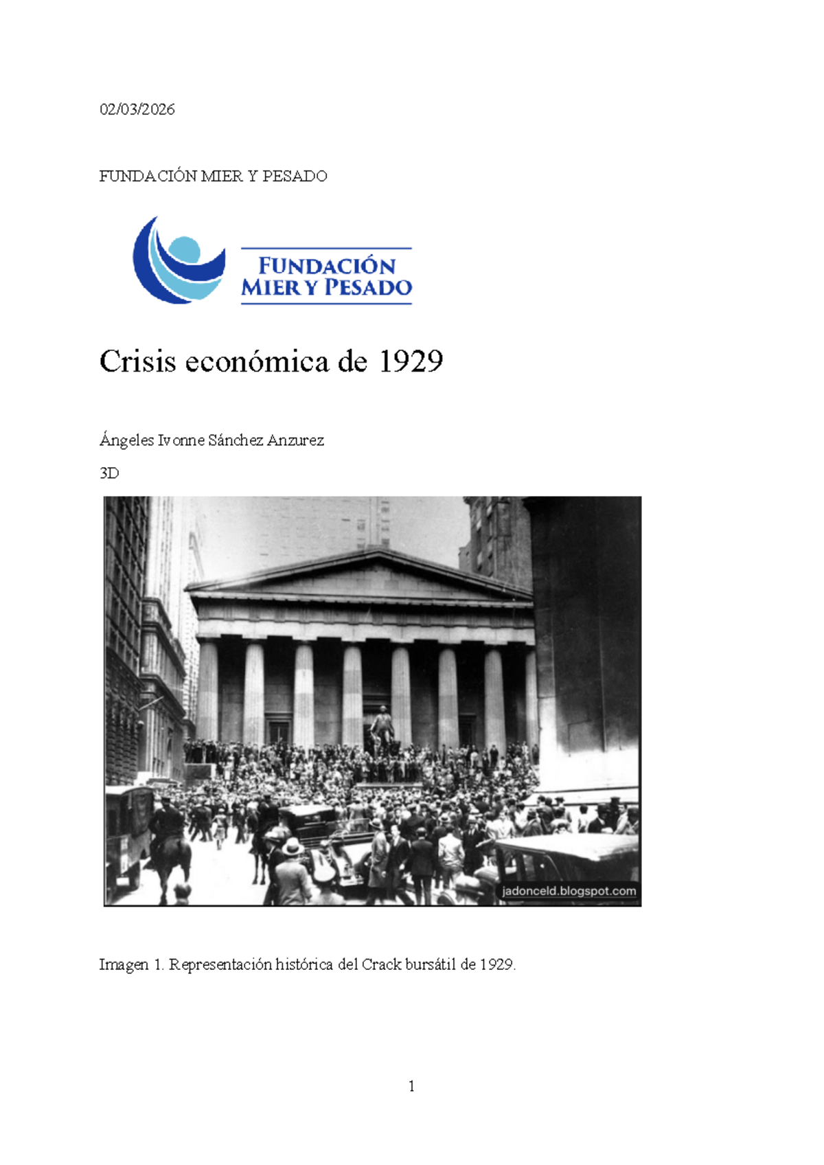 Crisis Económica de 1929: Causas, Consecuencias y Legados - Studocu