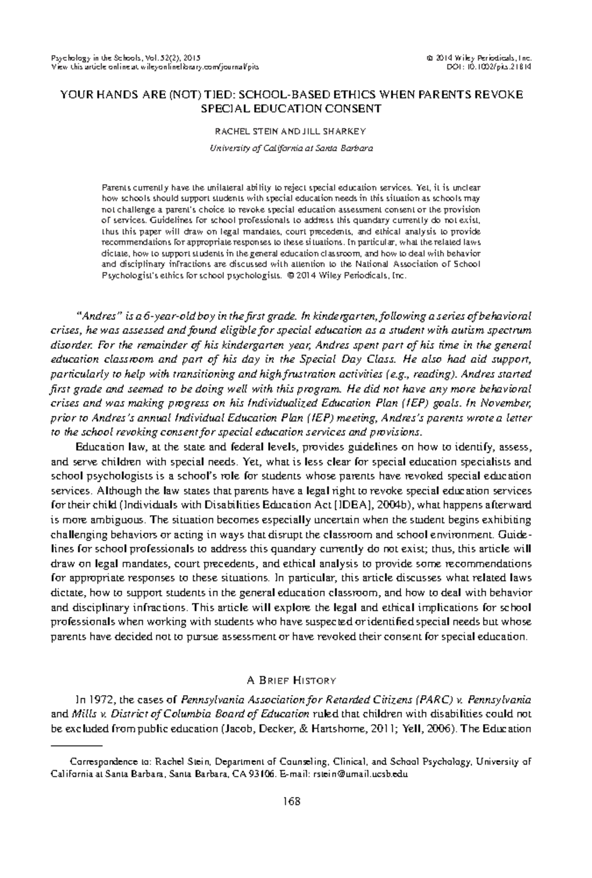 Revocation of Special Education Services: Ethical & Legal Insights ...
