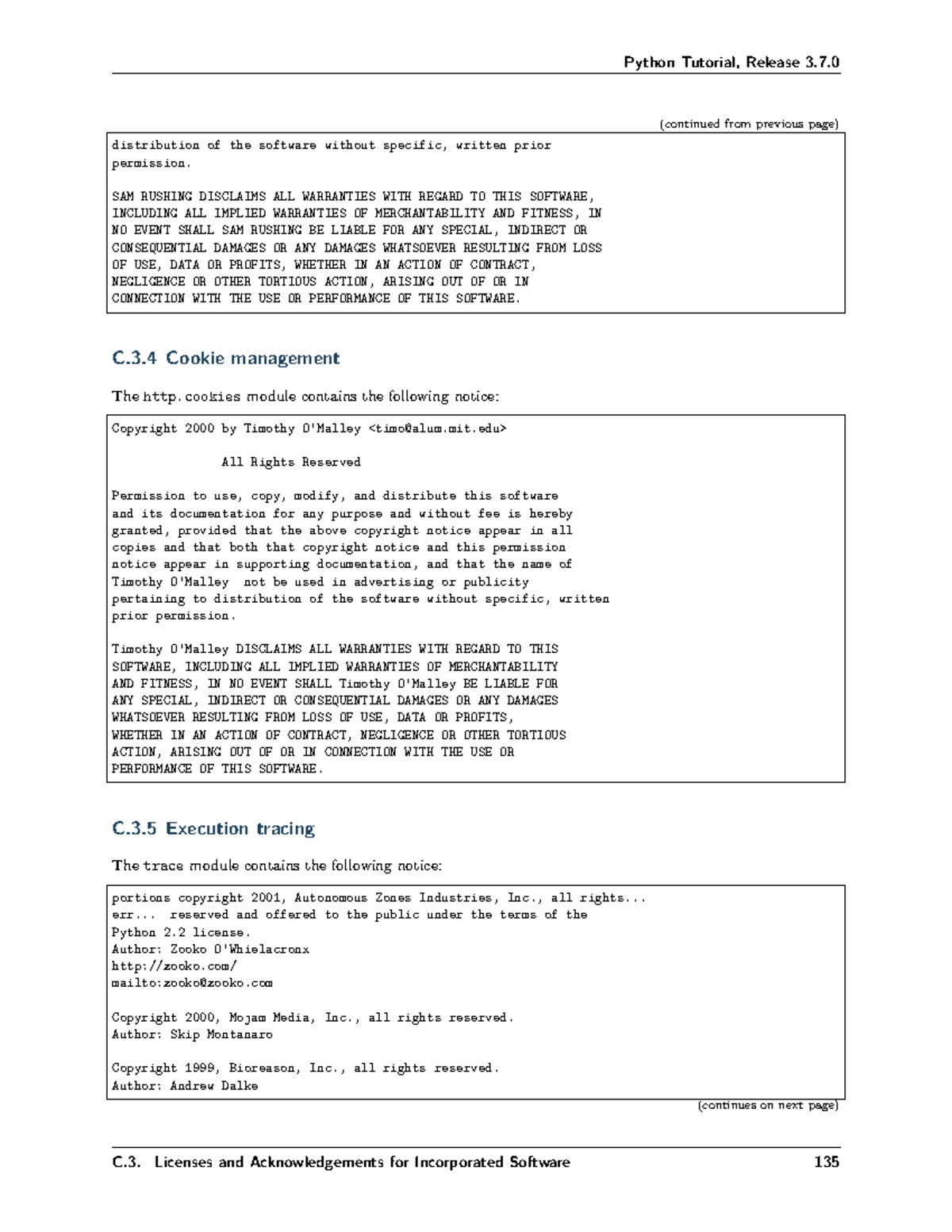 Python Notes-34 - NOTES - (continued from previous page) distribution ...