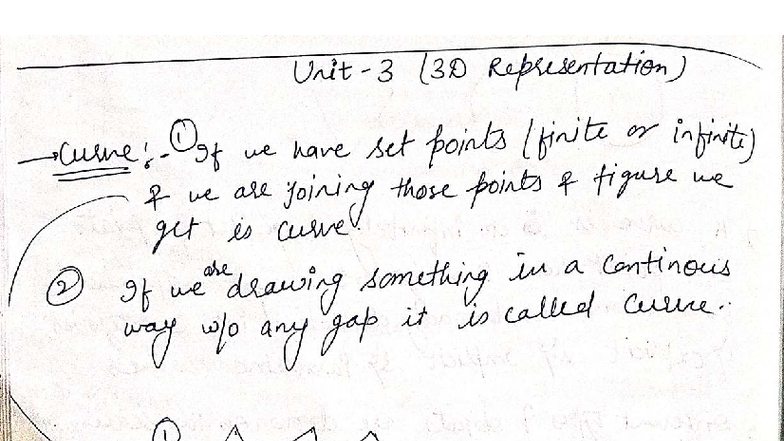 Curve and Spline Representation - Computer Graphics Notes (Unit 3 ...