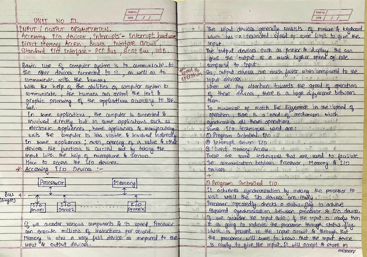 Input and Output Devices: Techniques and Mechanisms (CS101 - Unit III ...