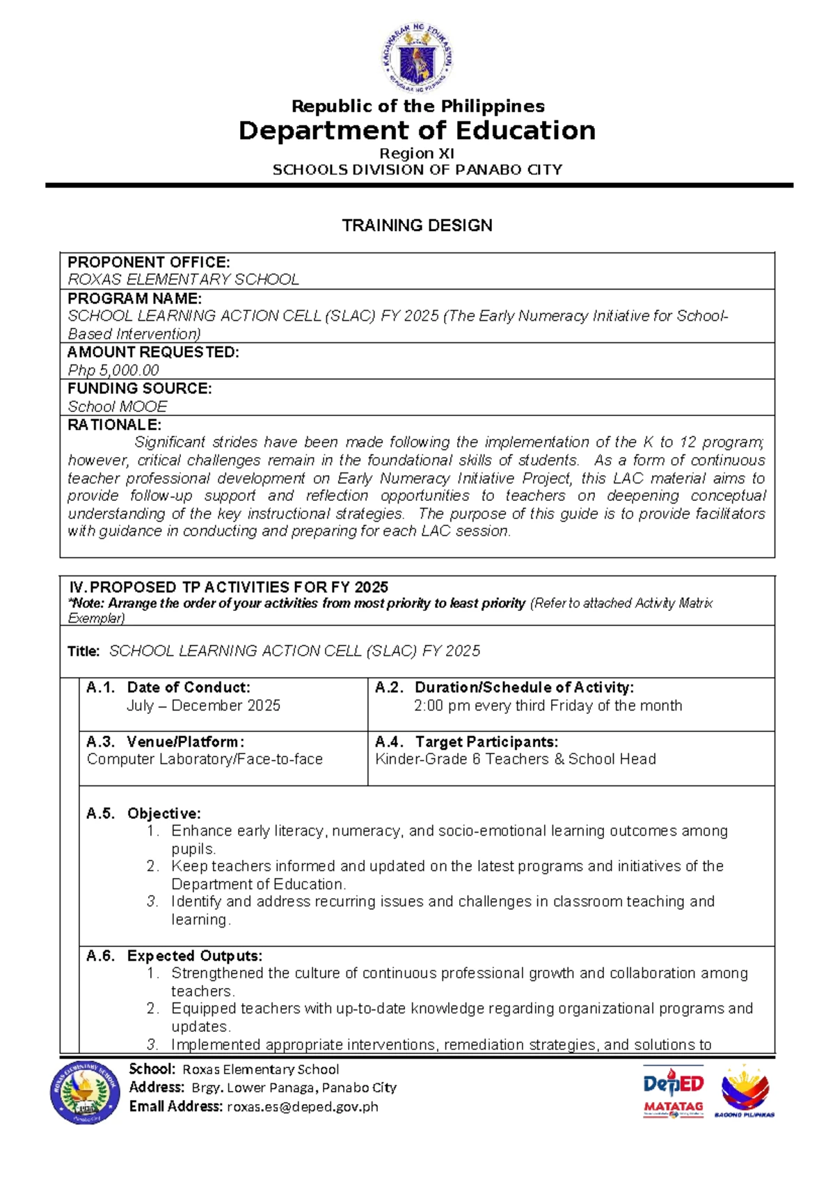 Module Releasing Form for 20 Students - School Year Details - Studocu