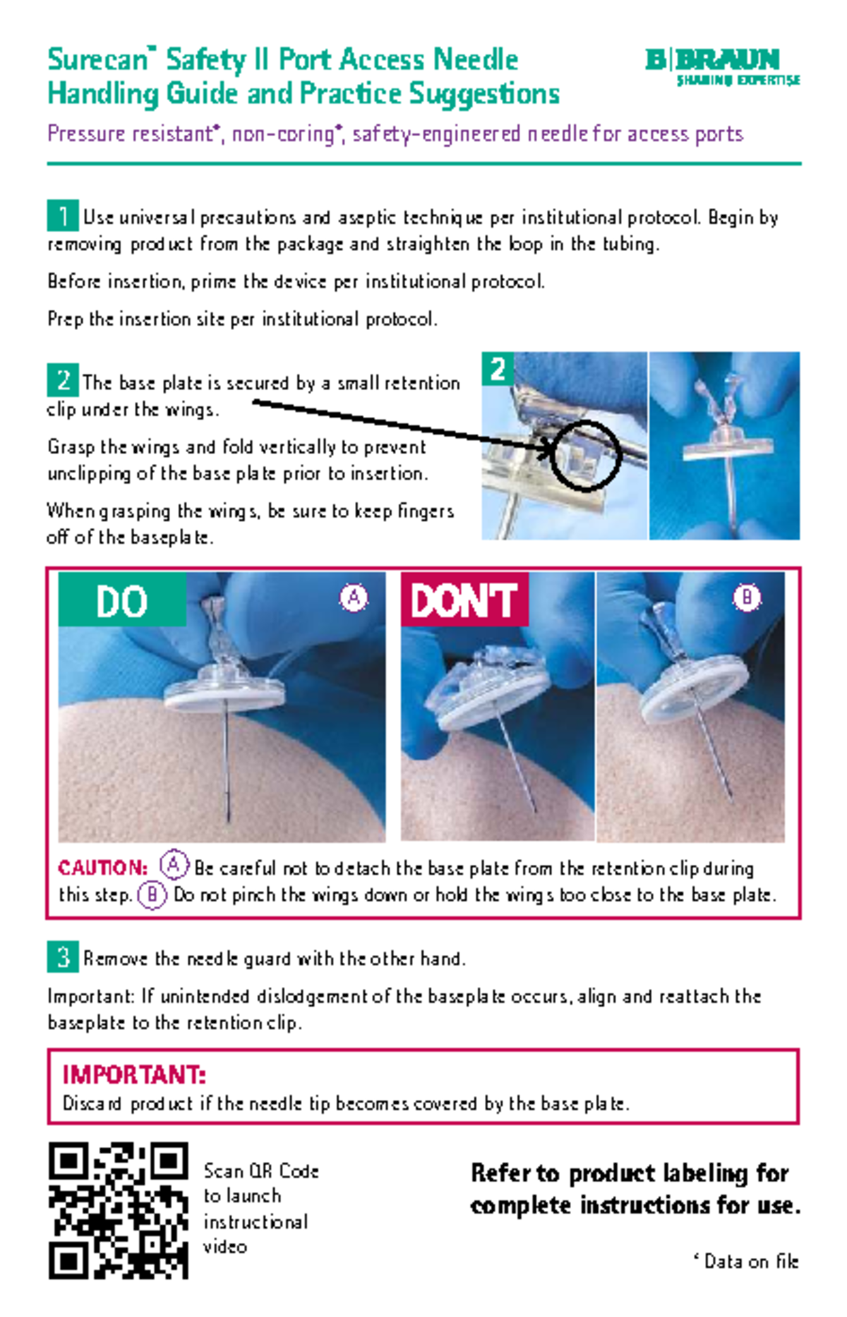 Safety II Port Access Needle Handling Guide & Practice Tips - Studocu