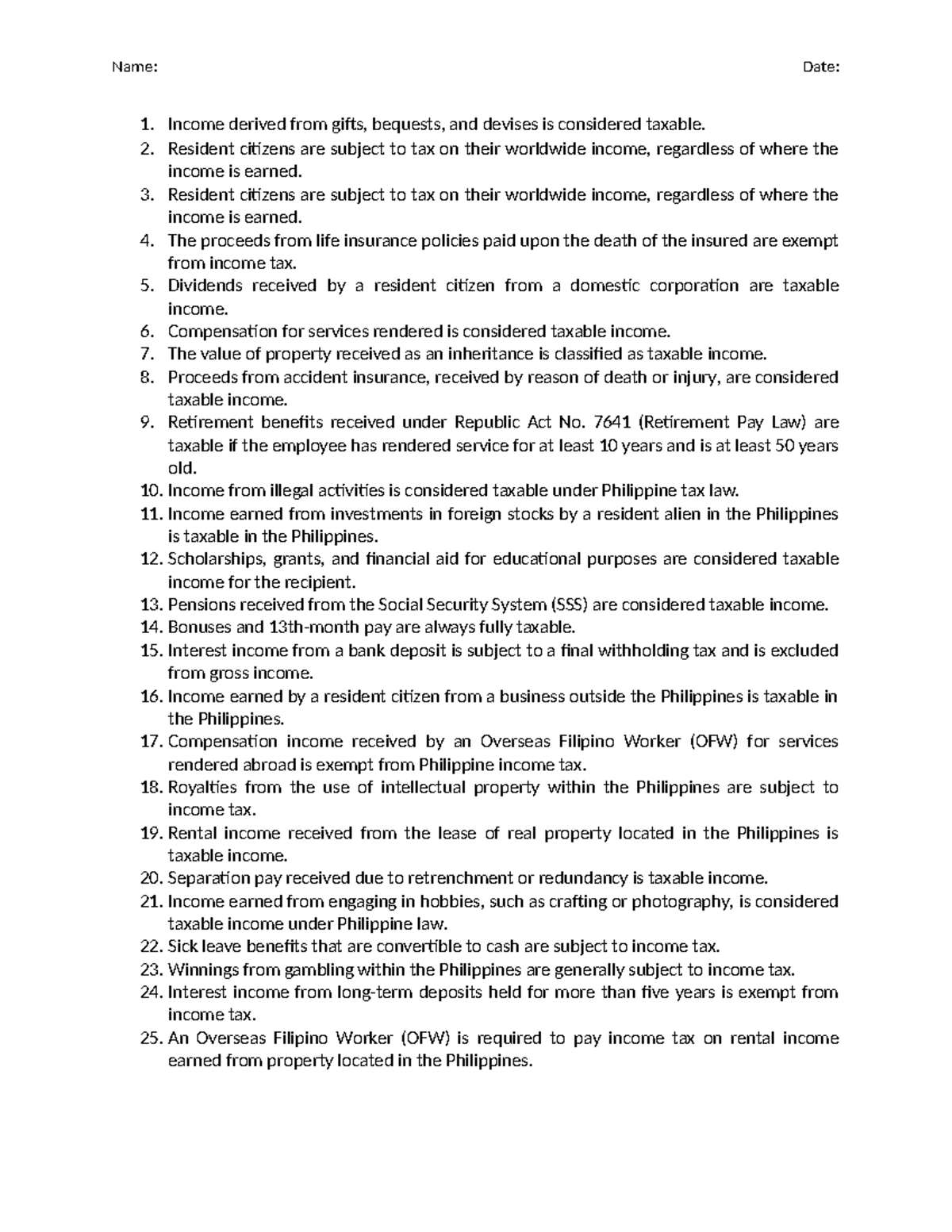Chapter 4: Taxable Income Considerations - FAR - Studocu