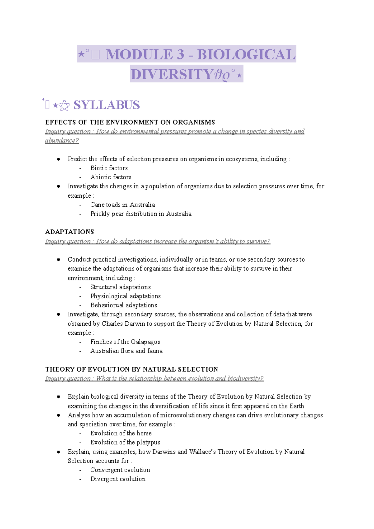 Prelim Biology 101: Effects of Environment on Organisms & Evolution ...
