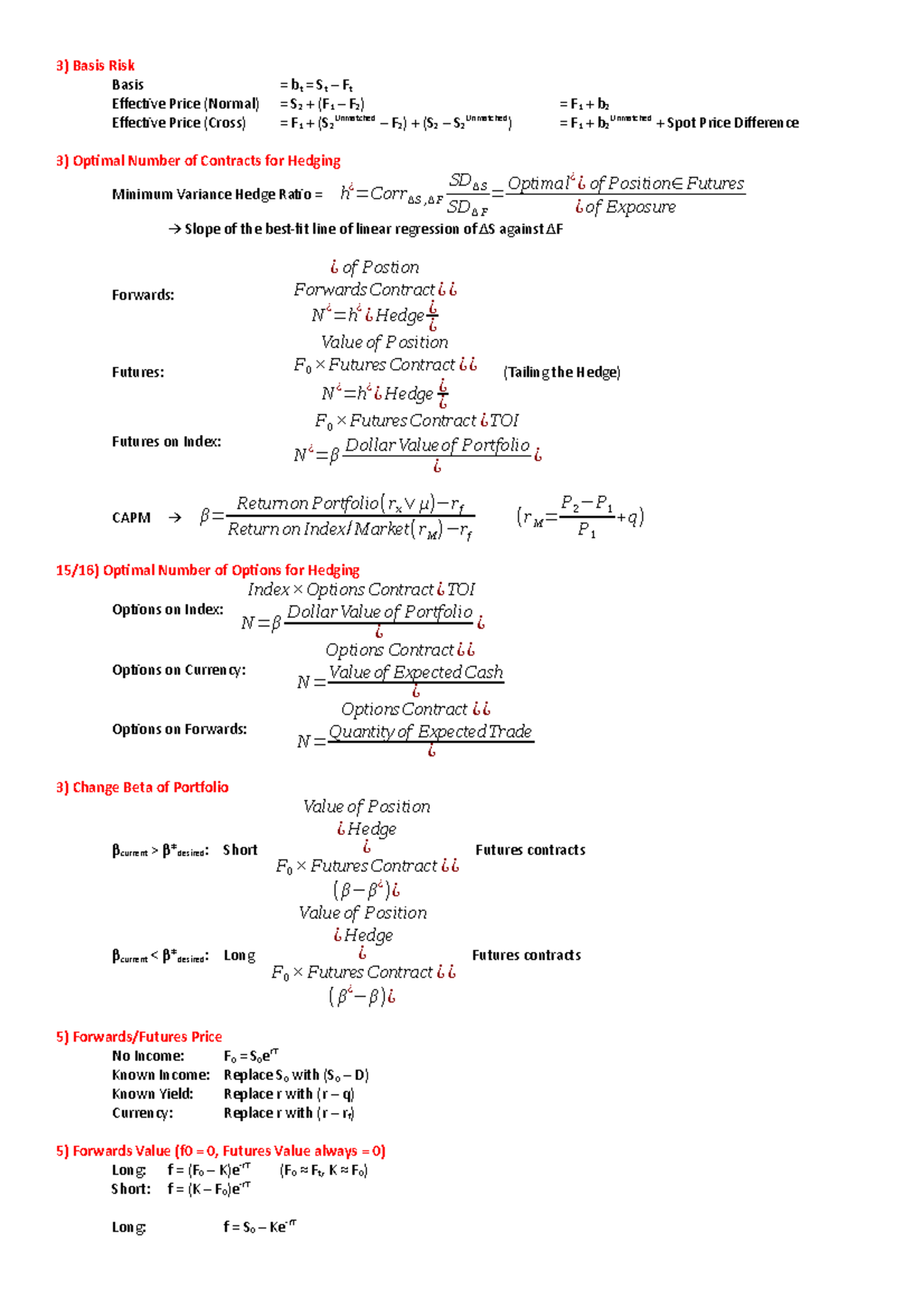 Advanced Hedging Strategies and Calculations (FIN 301) - Studeersnel
