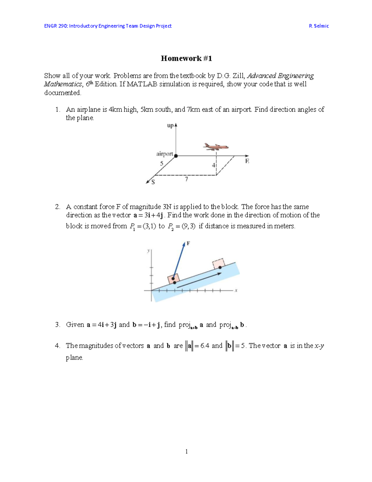 ENGR 290: Intro to Engineering Team Design Project Homework 1 - Studocu