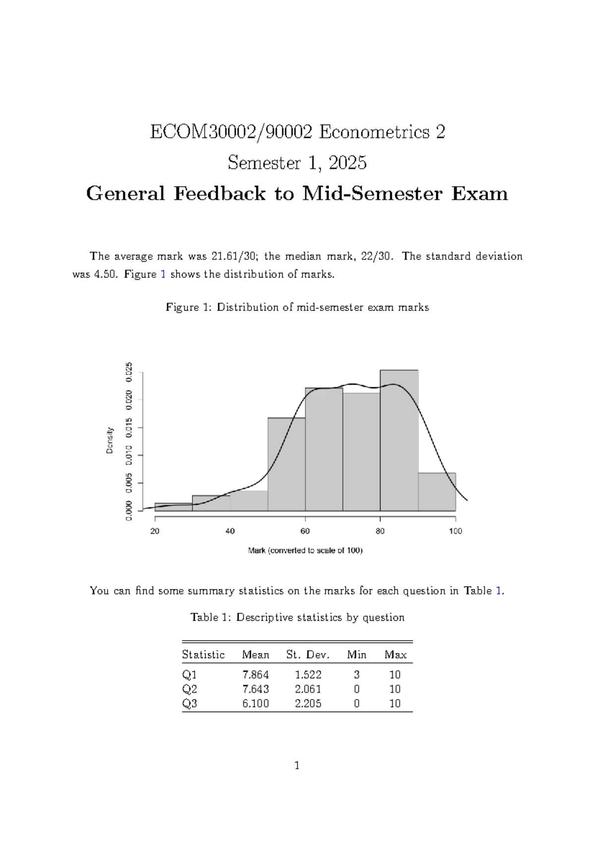 Econometrics 2 Tutorial 10: Data Analysis & Forecasting Techniques ...