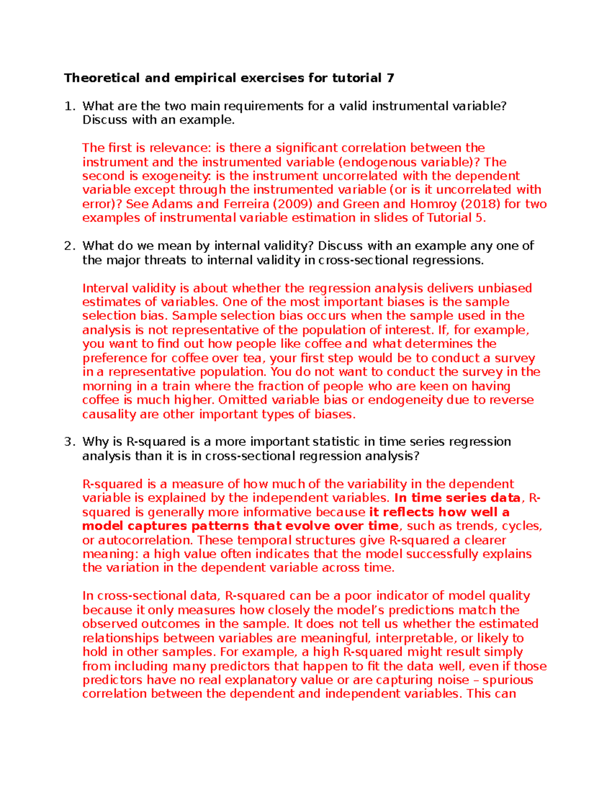 Tutorial 7 Questions: Instrumental Variables & Internal Validity ...