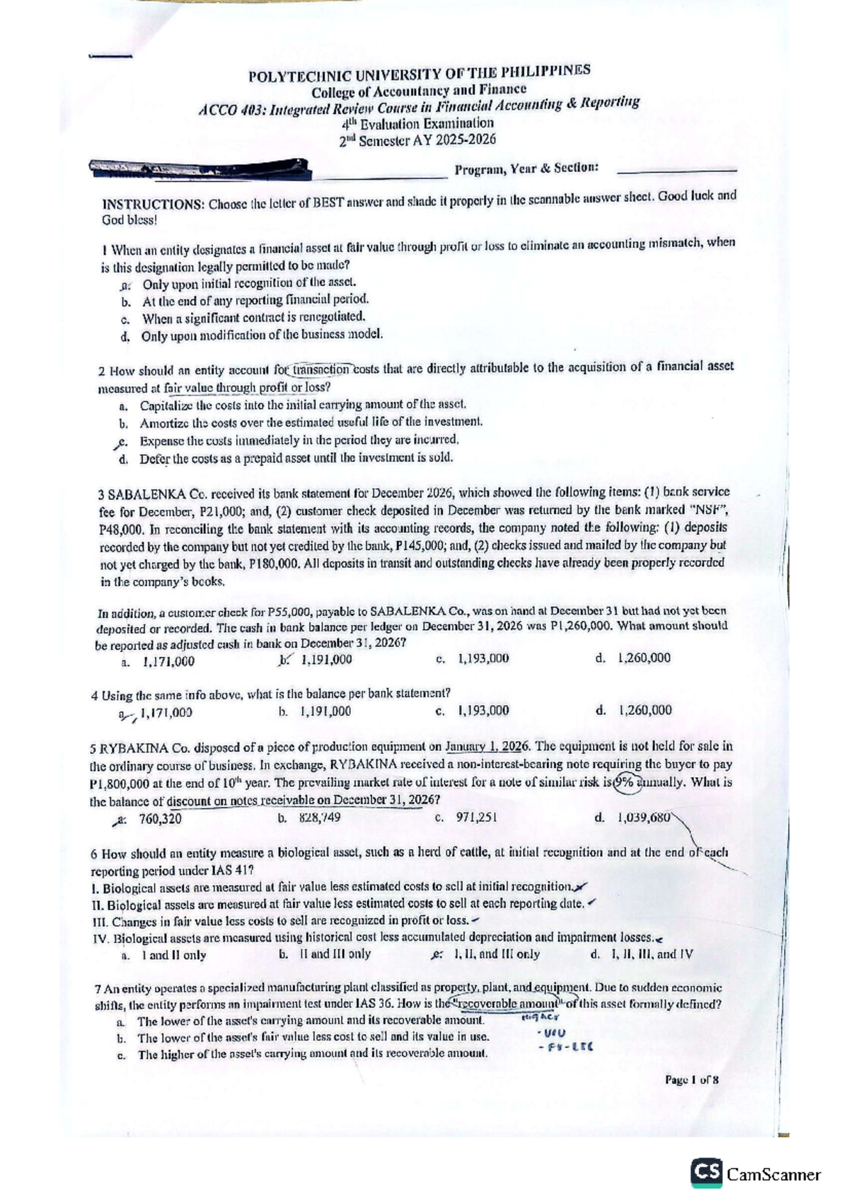 FAR - ACCO 403: Integrated Review Course in Financial Accounting 4th ...