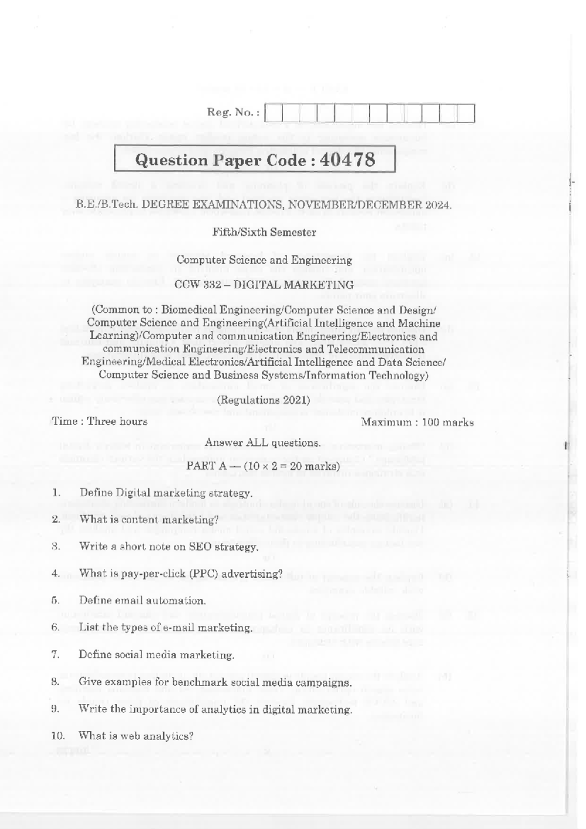 CCW 332 Digital Marketing Exam Questions - Nov-Dec 2024 - Studocu