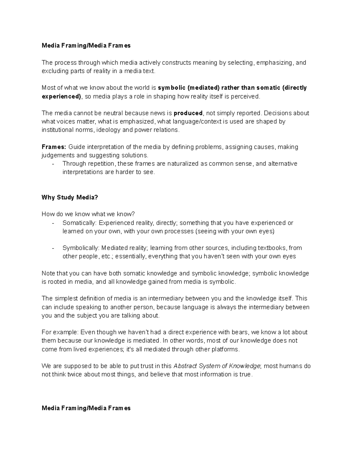 Media Frames: Understanding Influence and Interpretation in News ...