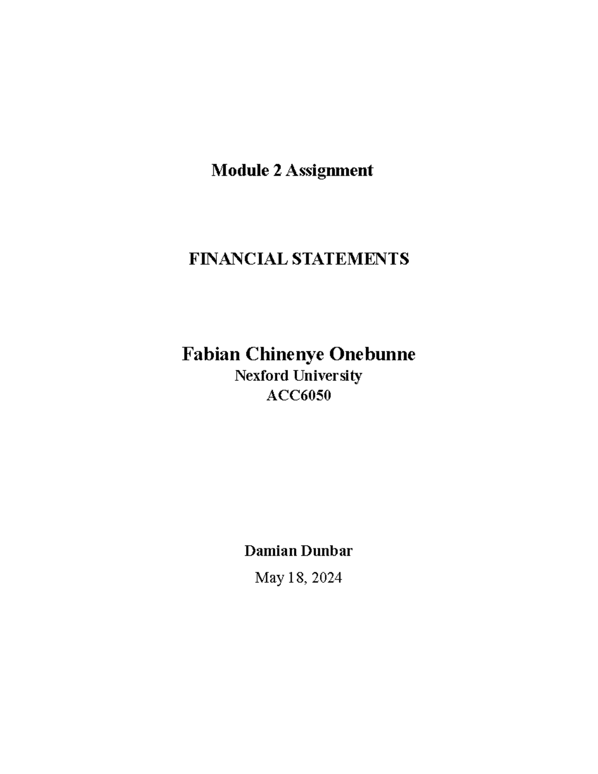 Module 2 Assignment.docxcomplete. complete - Module 2 Assignment ...