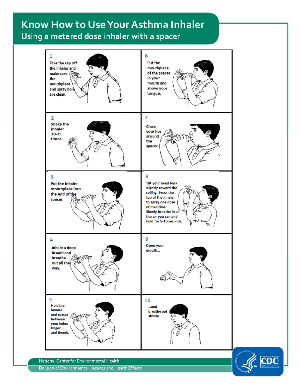 Inhaler Spacer Fact Sheet - NR-293 - Know How to Use Your Asthma ...
