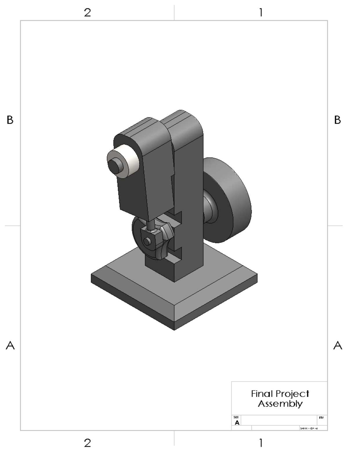 2 1 B B A Final Project Assembly Drawings - Solid Works - Studocu