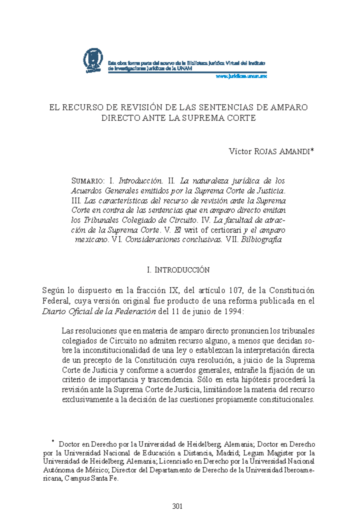 Recurso de Revisión en Amparo Directo: Análisis y Consideraciones - Studocu