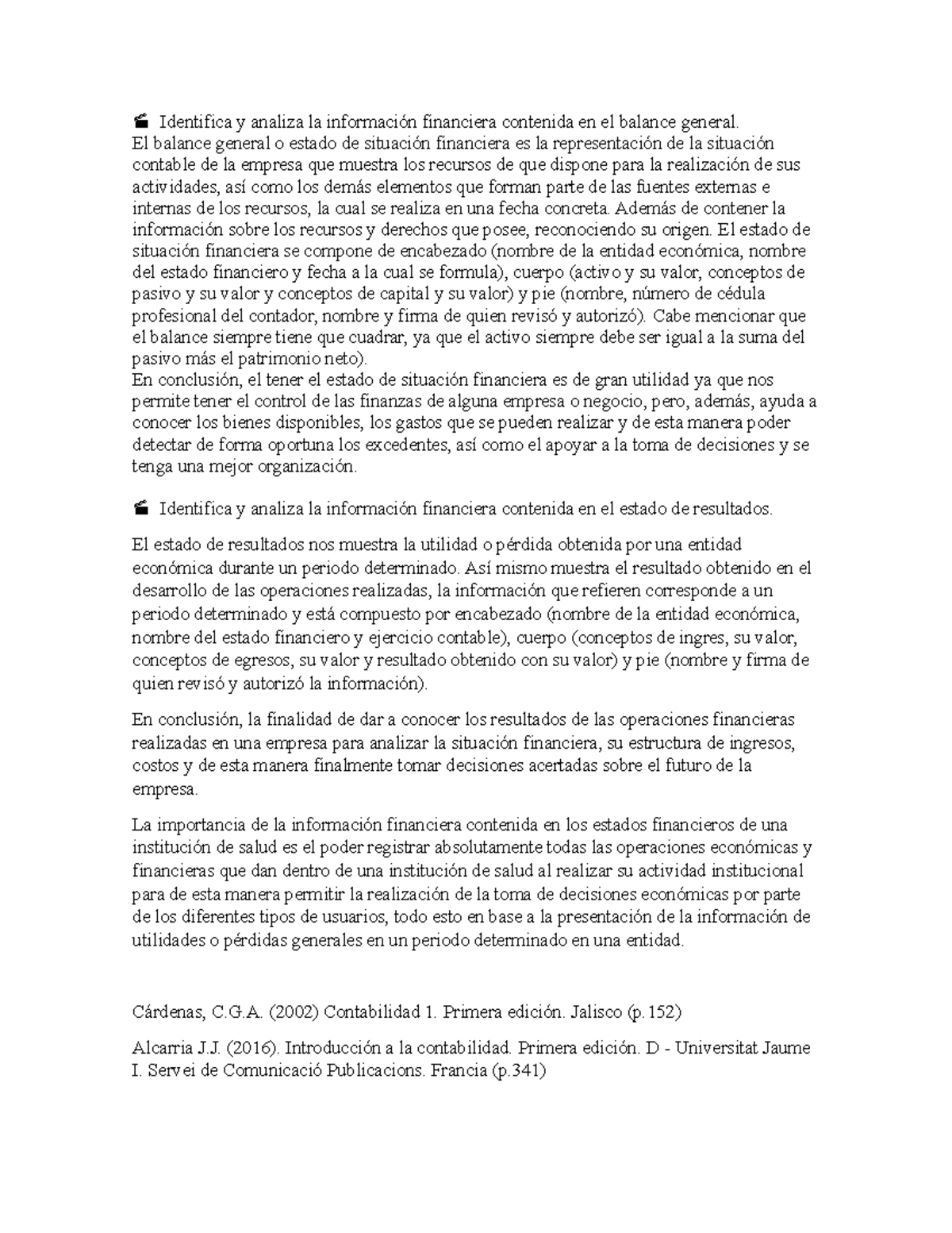 FORO ACT 1 Módulo 2 - Análisis de Estados Financieros - Studocu