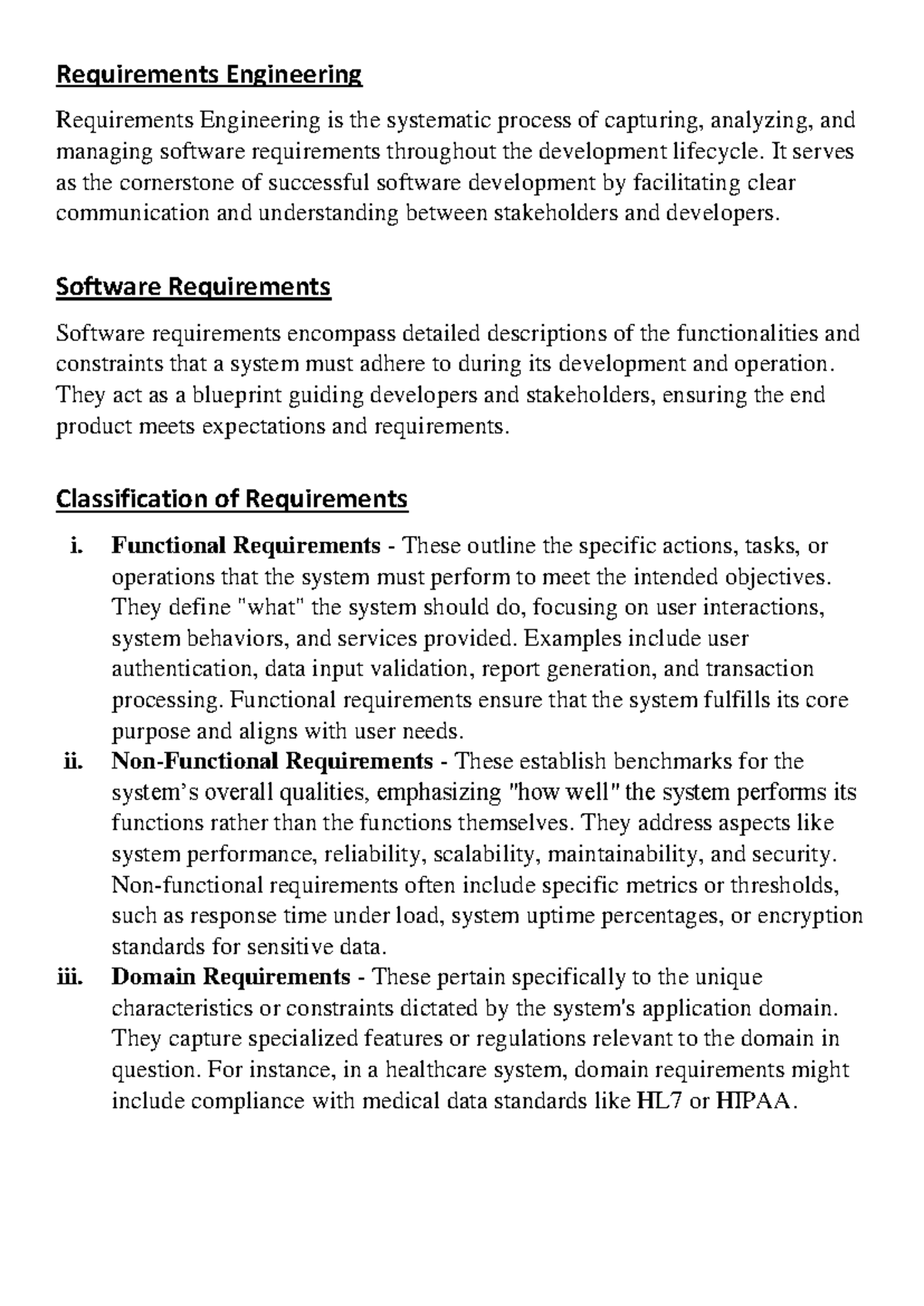 Introduction to Requirements Engineering (ENGR 101) - Studocu