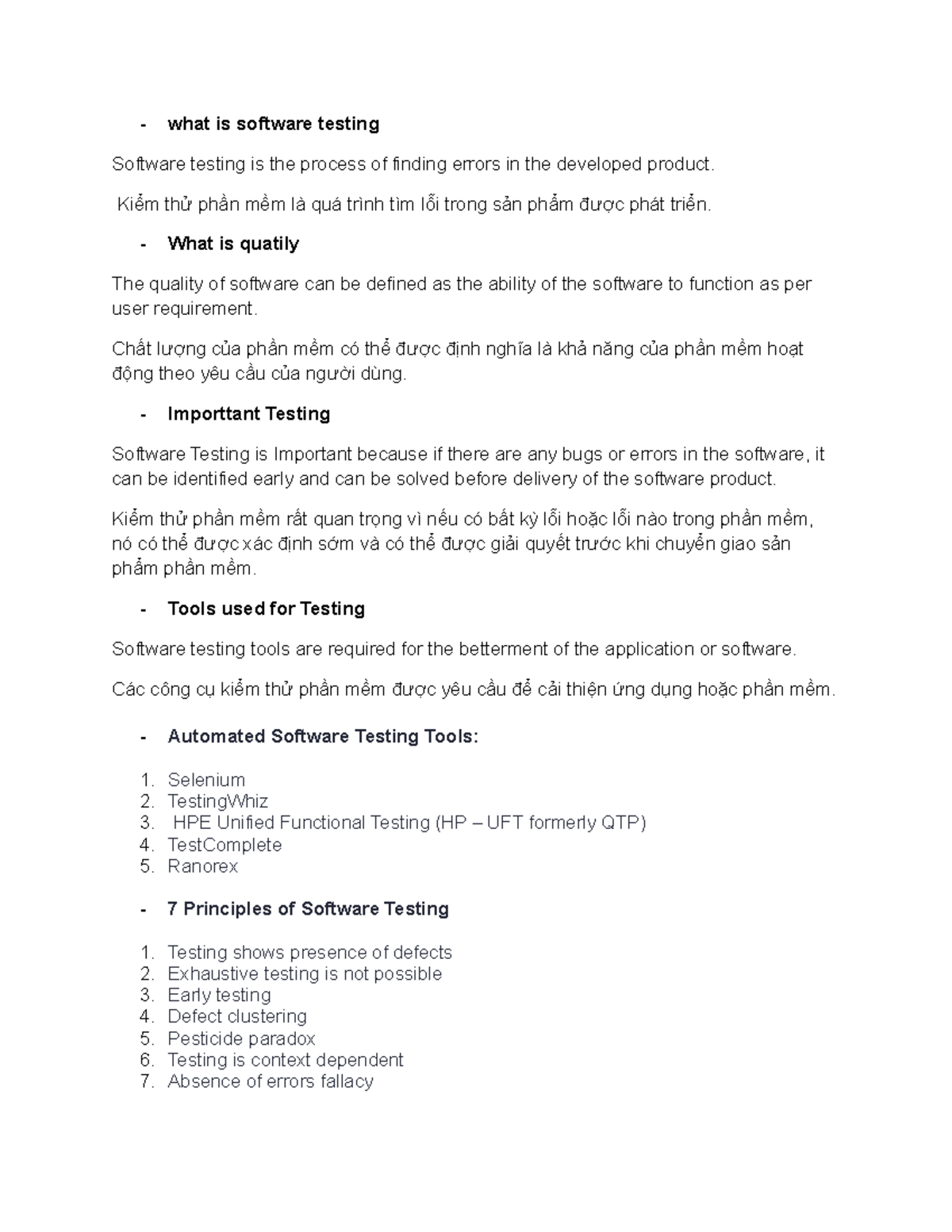 Software testing - anhanh1ahjgdjhsa - what is software testing Software ...