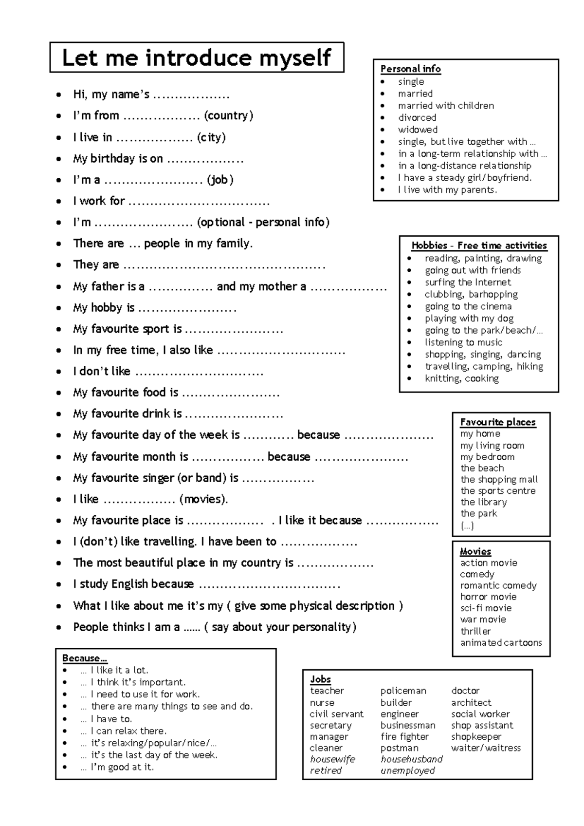 Let-me-introduce-myself-English 01 1 - Let me introduce myself • Hi, my ...