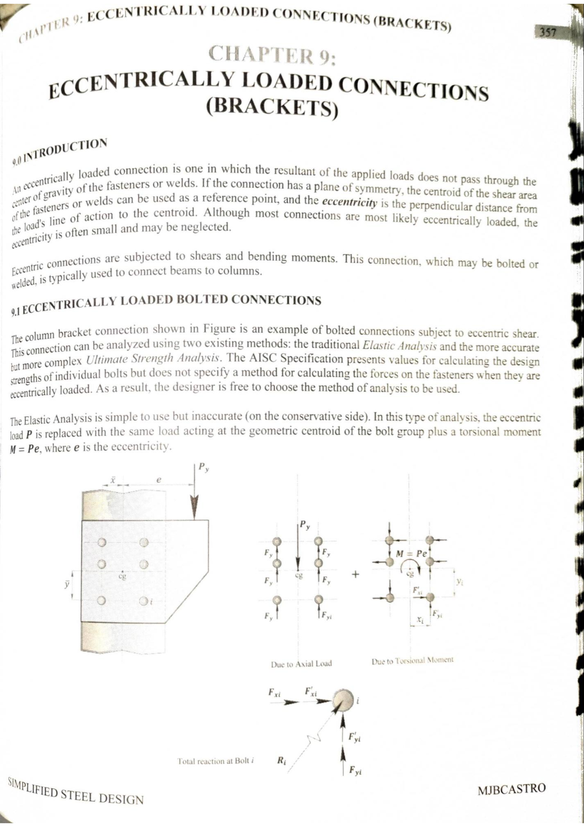 Steel Design: Eccentric Connections Analysis and Calculations - Studocu