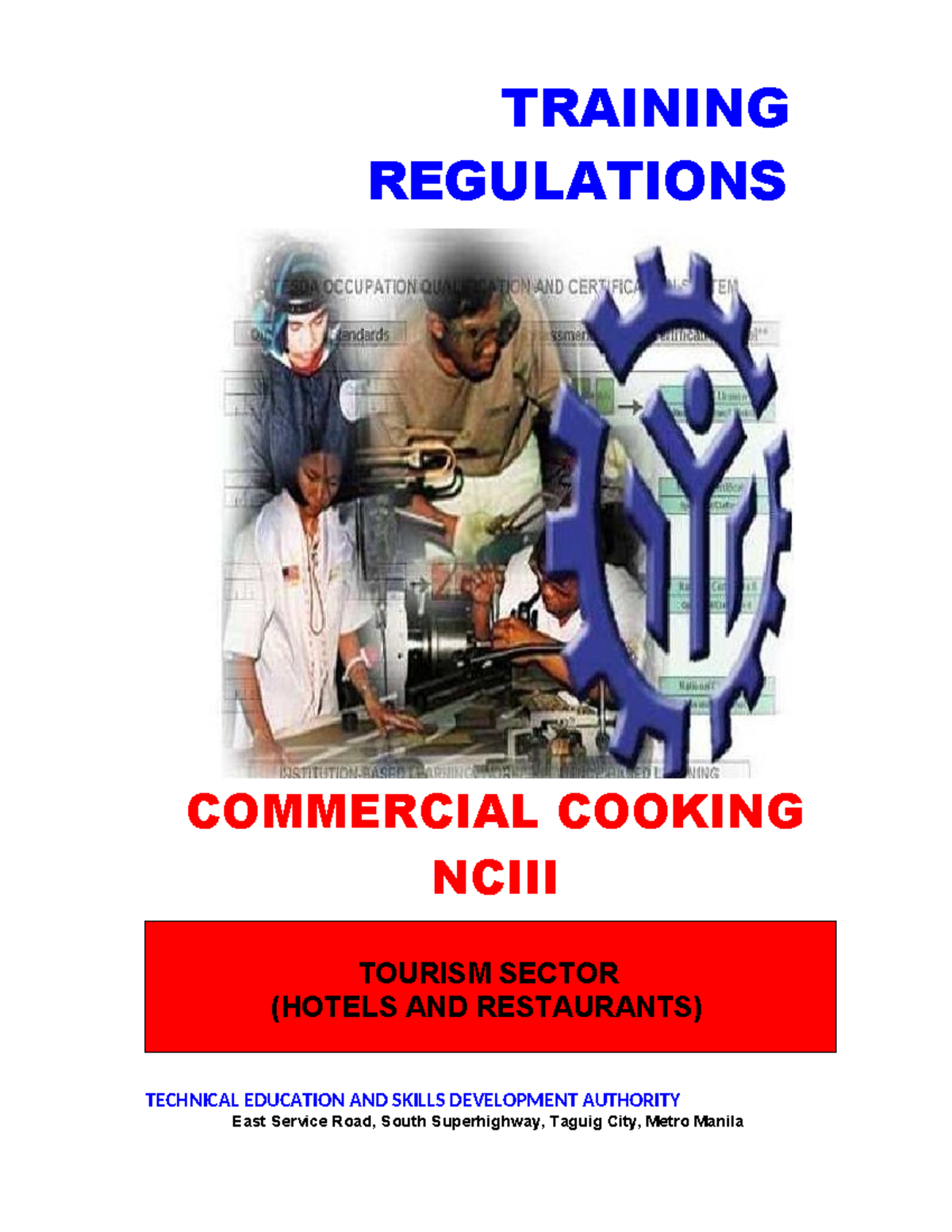 TR Commercial Cooking NC III: Training Regulations & Competency ...