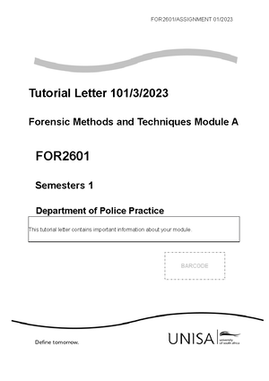[Solved] Purpose of investigation - Forensic Methods and Techniques ...