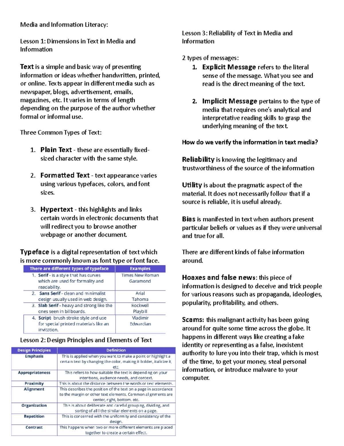 ORAL COM Reviewer 1 - Notes - REVIEWER UNIT 7: Types of Communication ...