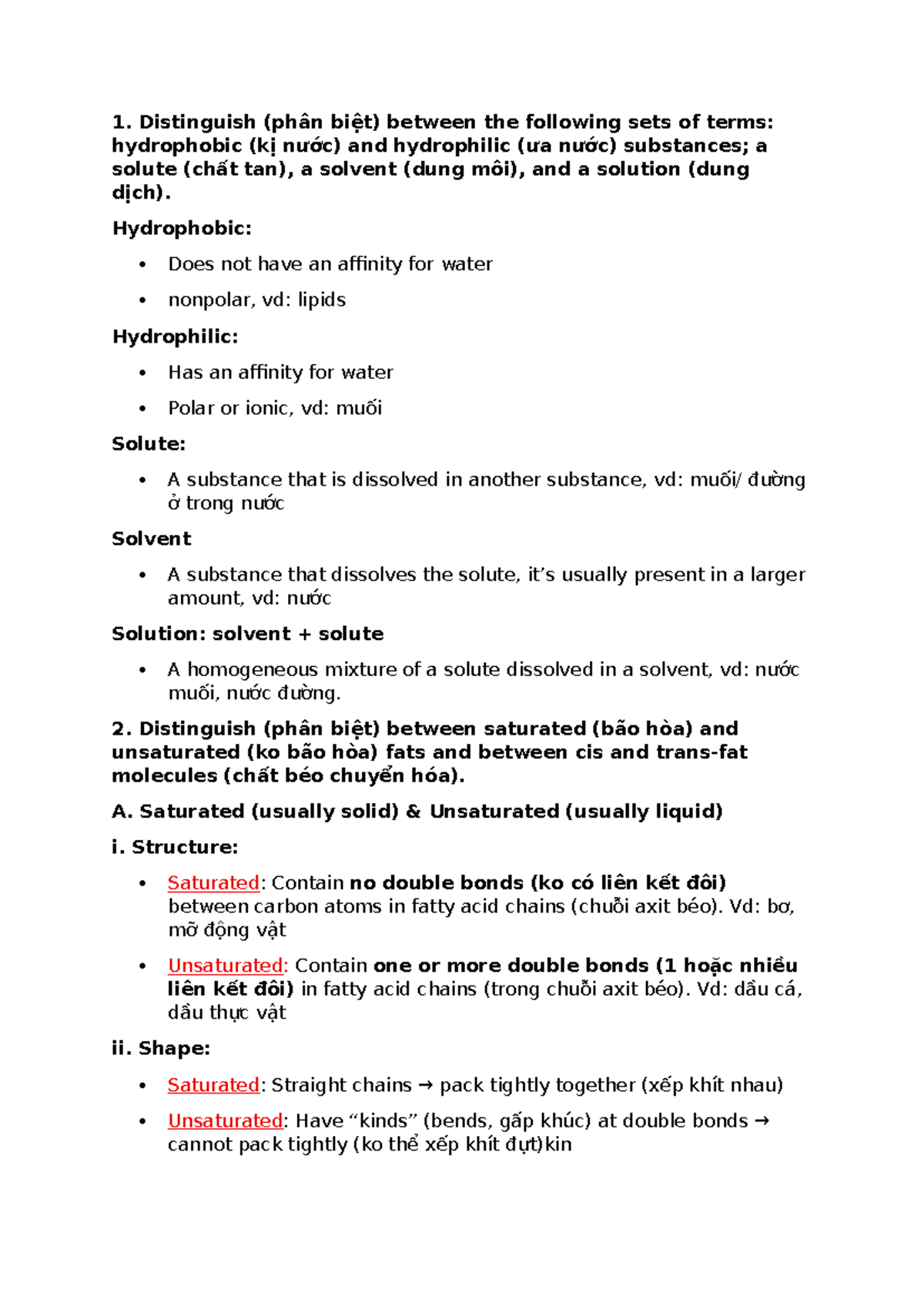 Midterm Exam Q&A: Key Concepts in Biology (Course Code: Midtermbio ...