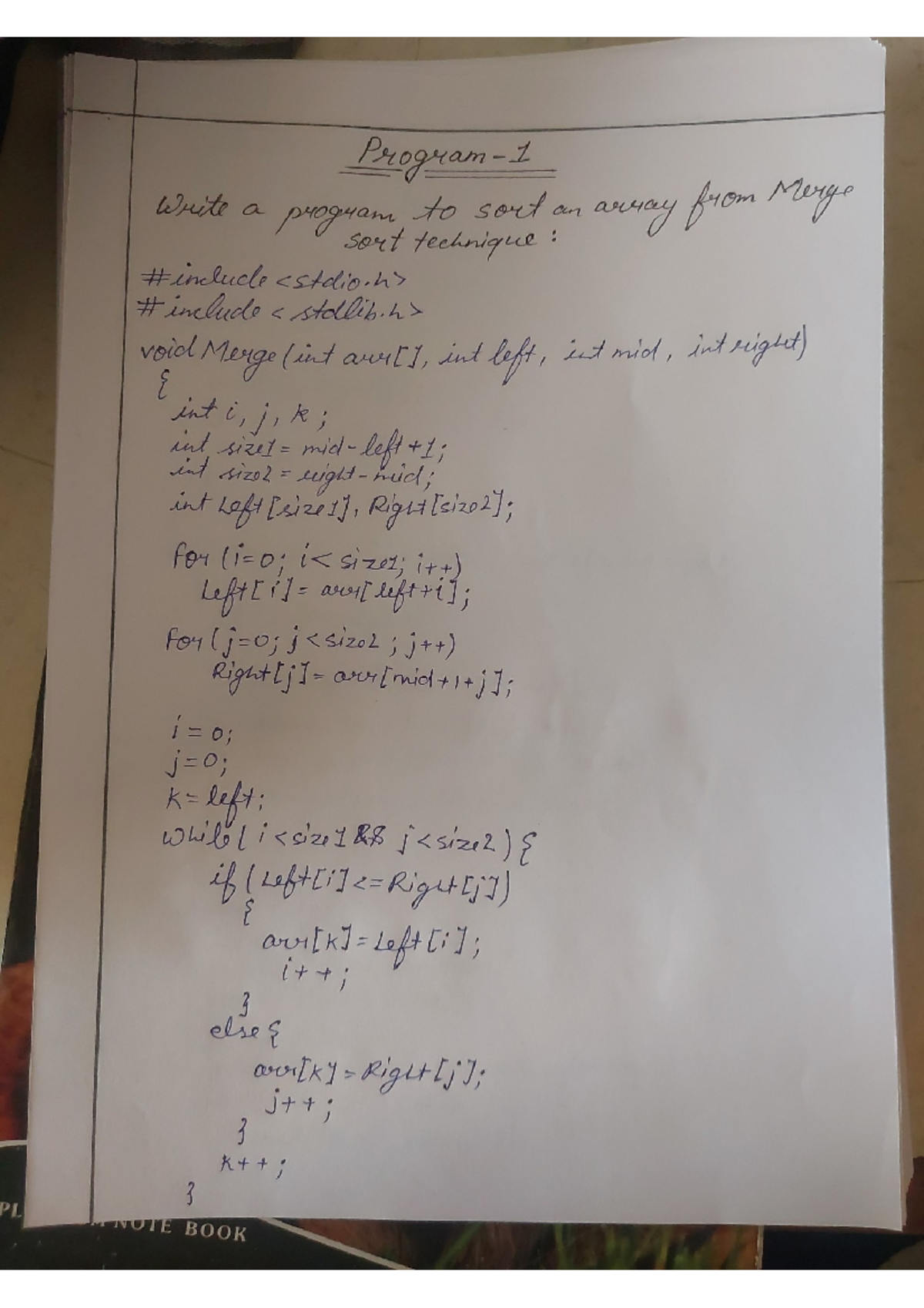 DAA Lab Programs: Merge, Quick, Insertion, and Bubble Sorts Notes - Studocu