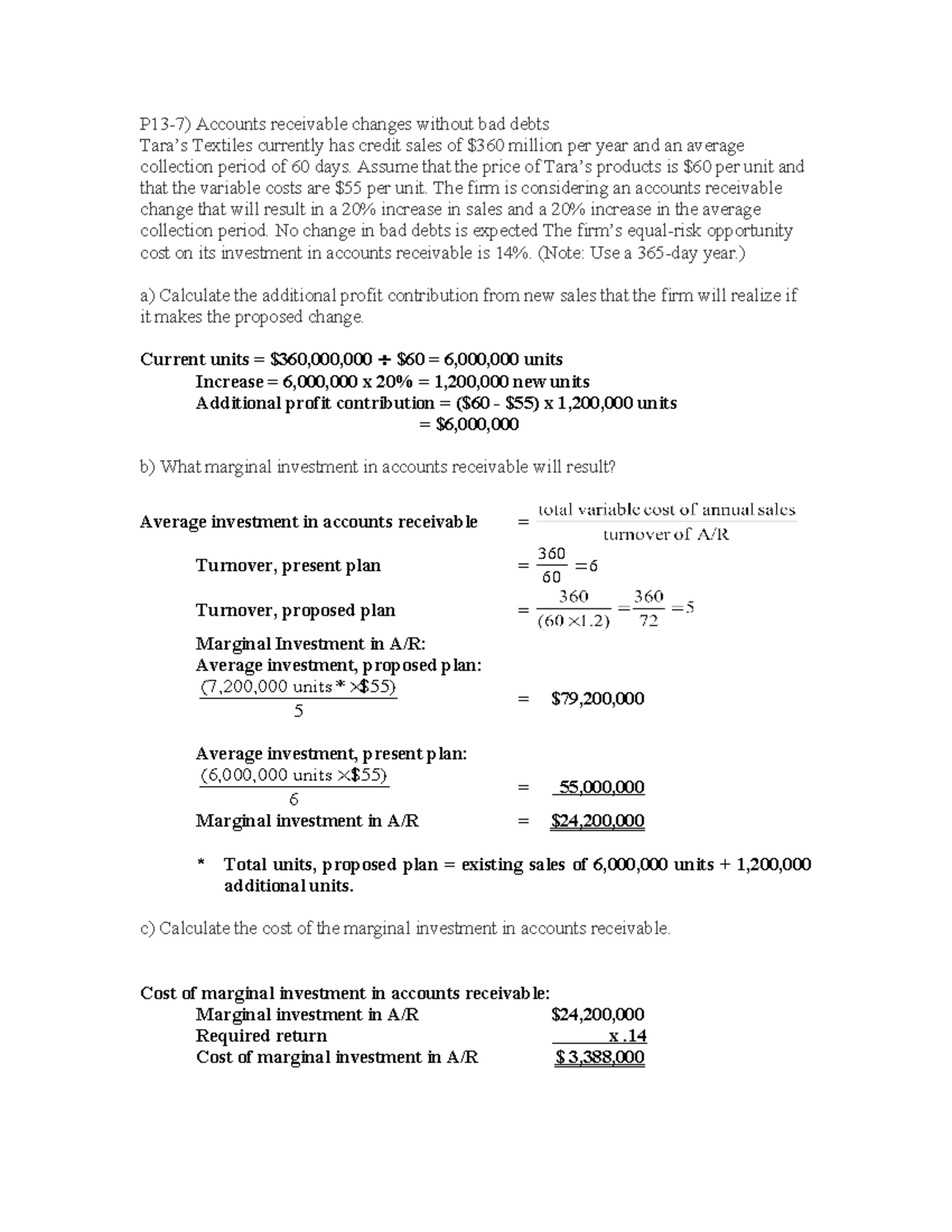 ACCT 101 Midterm: Analyzing Accounts Receivable Changes at Tara's - Studocu