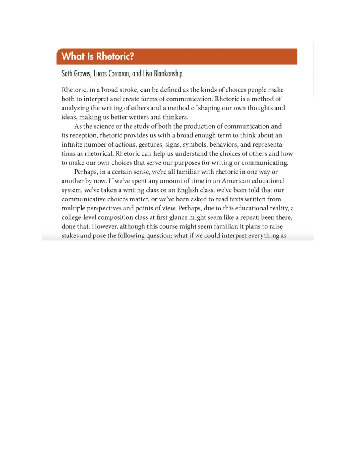Rhetoric Analysis: Understanding Communication Choices in ENG 101 - Studocu