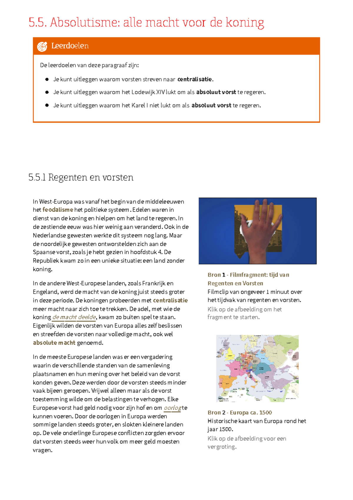 Tijd voor Geschiedenis 5.5: Absolutisme en de Macht van Vorsten ...