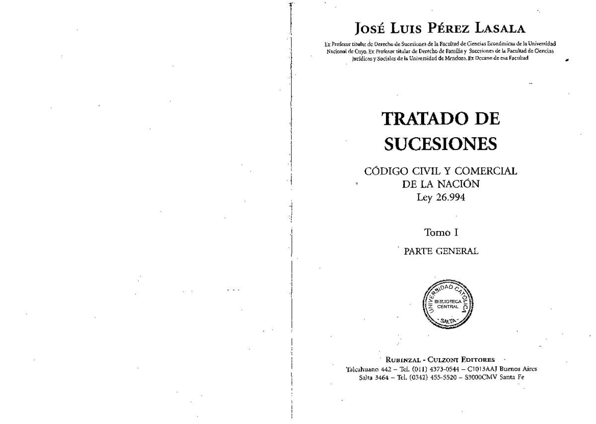 Tratado de Sucesiones - Parte General del Código Civil y Comercial - Document Preview
