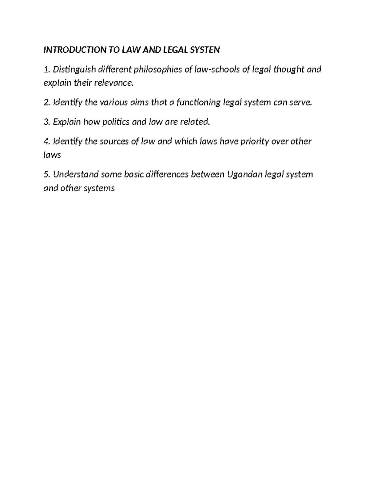 UGA 101: Natural Justice Principles and Judicial System Overview - Studocu