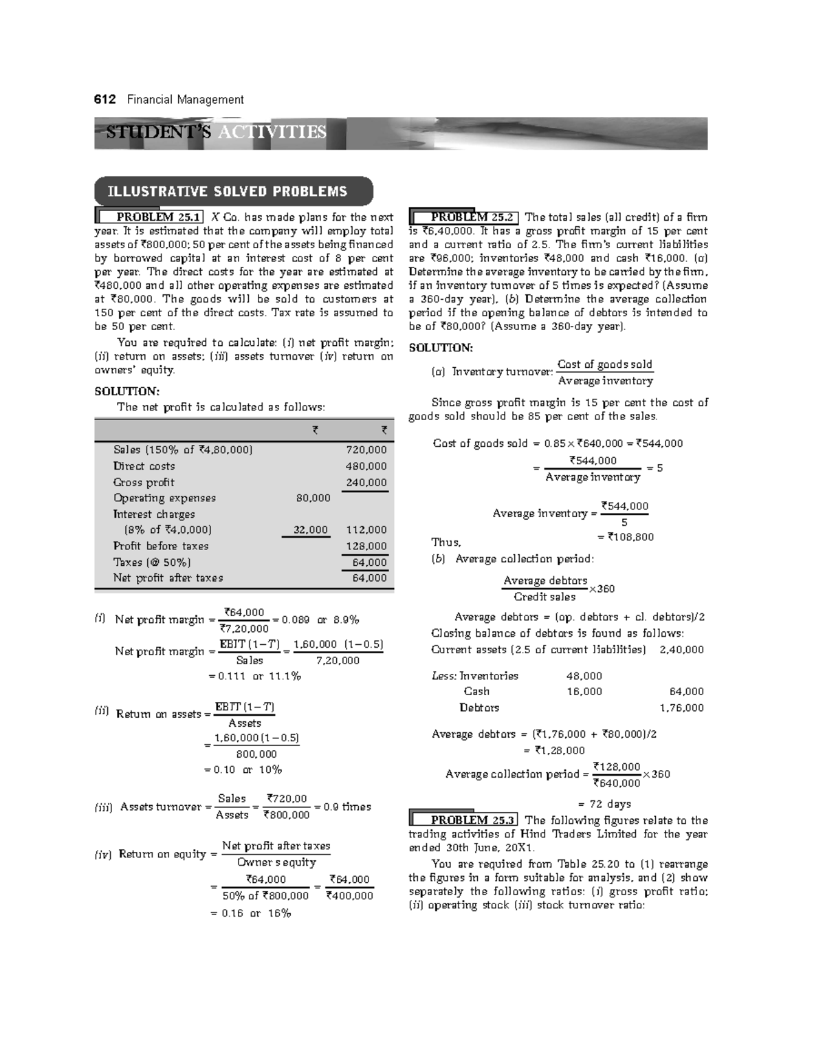 Financial Management 213: Key Problems & Solutions Analysis - Studocu