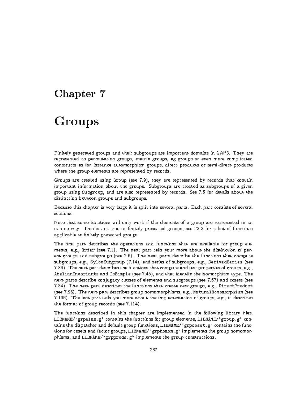 GAP3 Chapter 7: Exploring Groups and Their Subgroups in Depth - Studocu