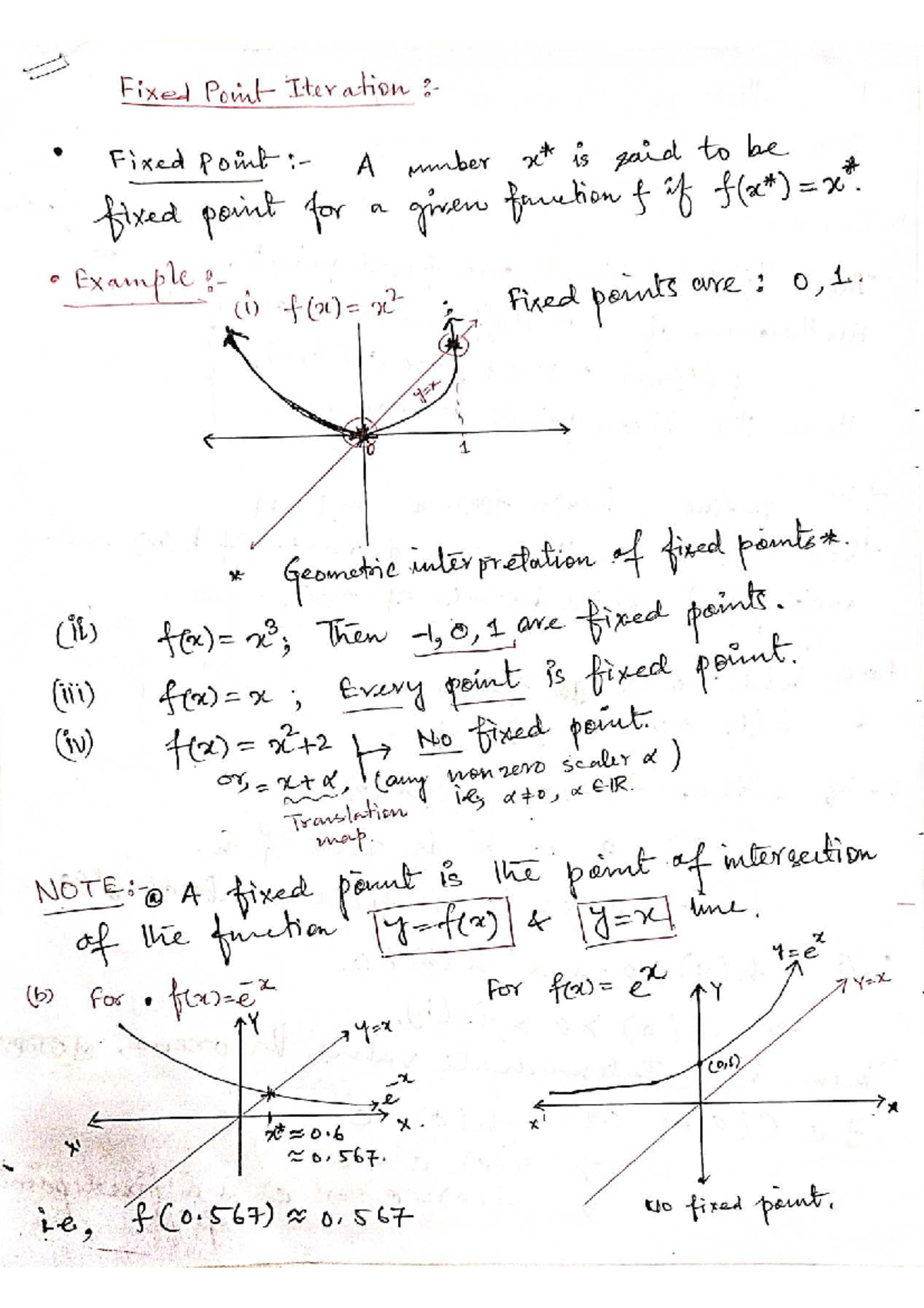 Fixed Point Iteration: Understanding and Applications (UNIT-I L3) - Studocu