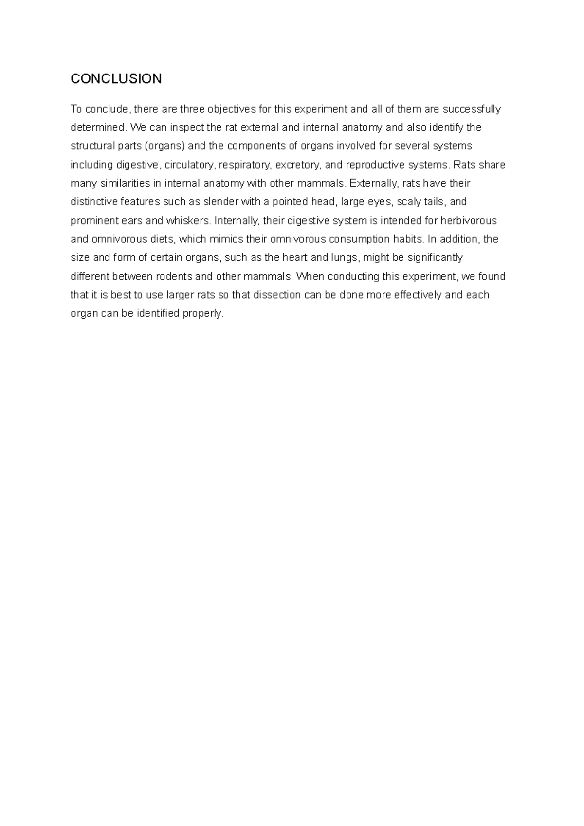 Conclusion EXP 3 - buleeee - CONCLUSION To conclude, there are three ...