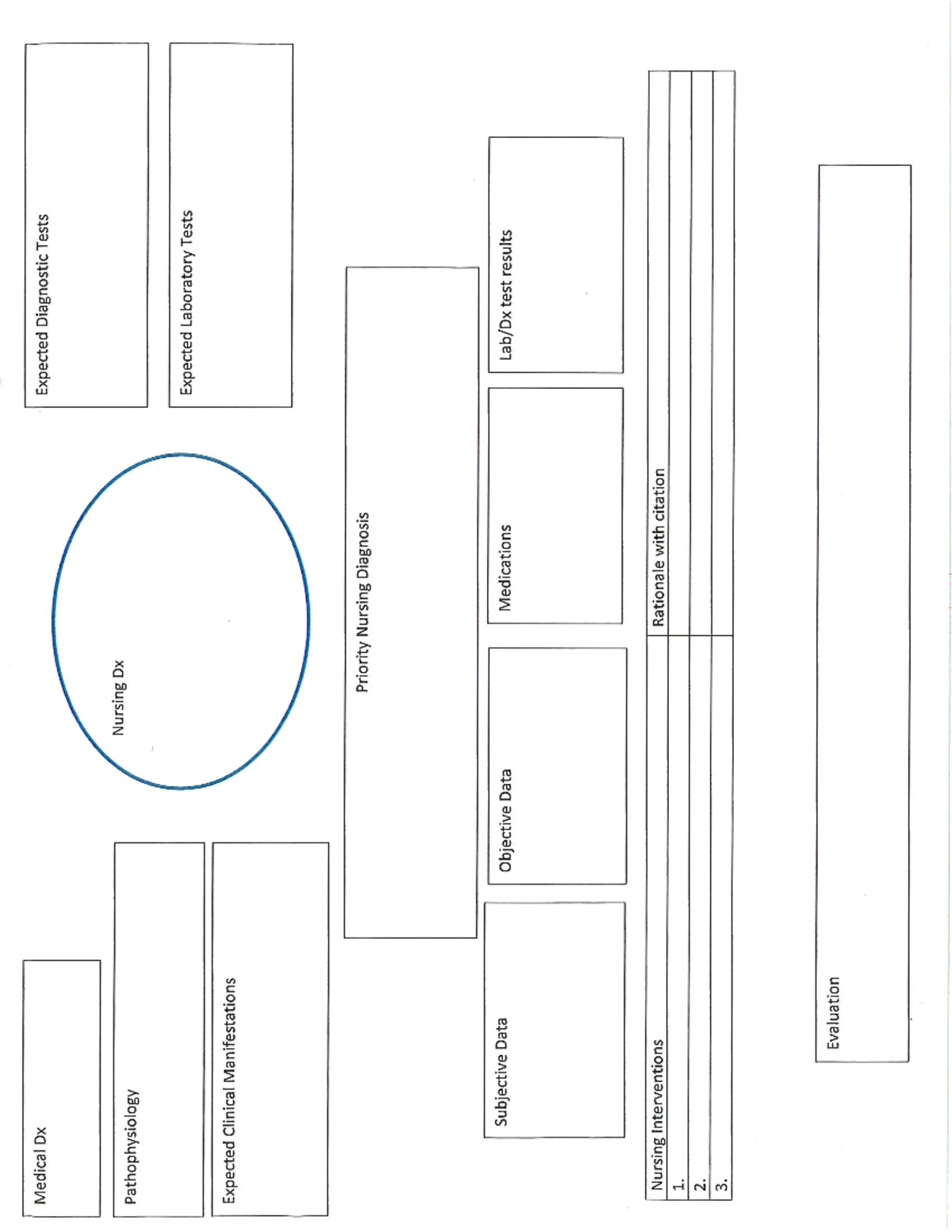 concept map exmpl - NUR 230 - Medical Dx Expected Diagnostic Tests ...