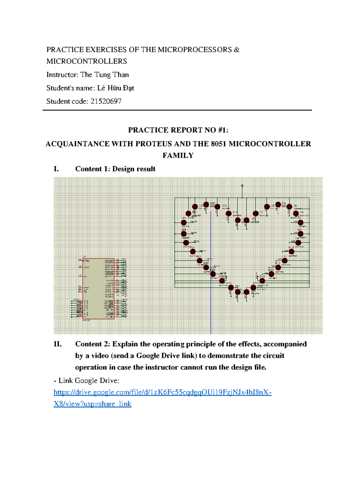 Lab01-21520697: Intro to Proteus & 8051 Microcontroller Practice - Studocu
