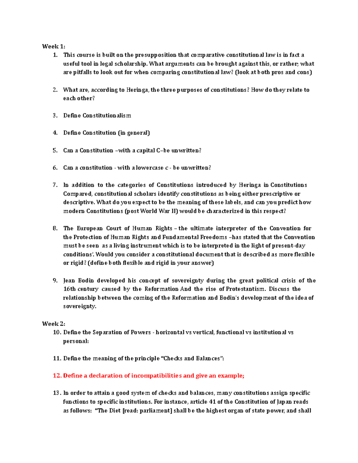 CCL Final Exam Practice Questions and Key Concepts for Comparative ...