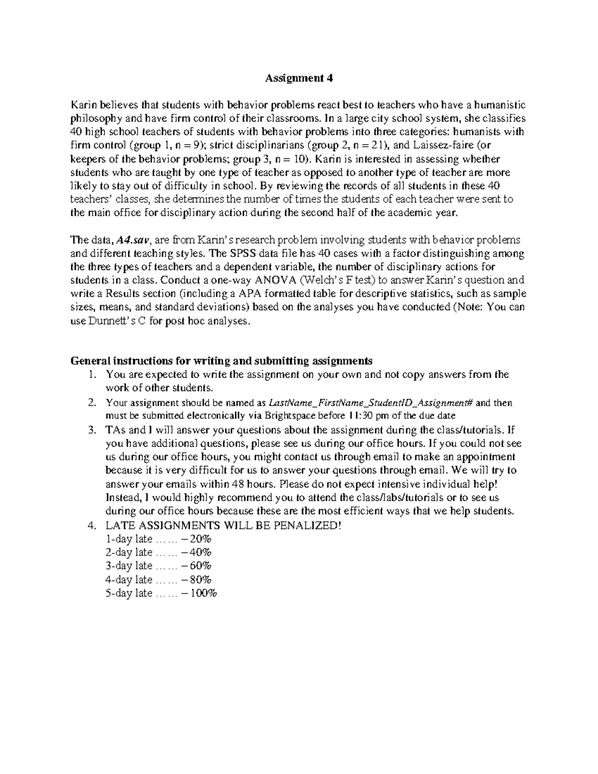 Assignment 4 - Advanced Design and Analysis - Assignment 4 Karin ...