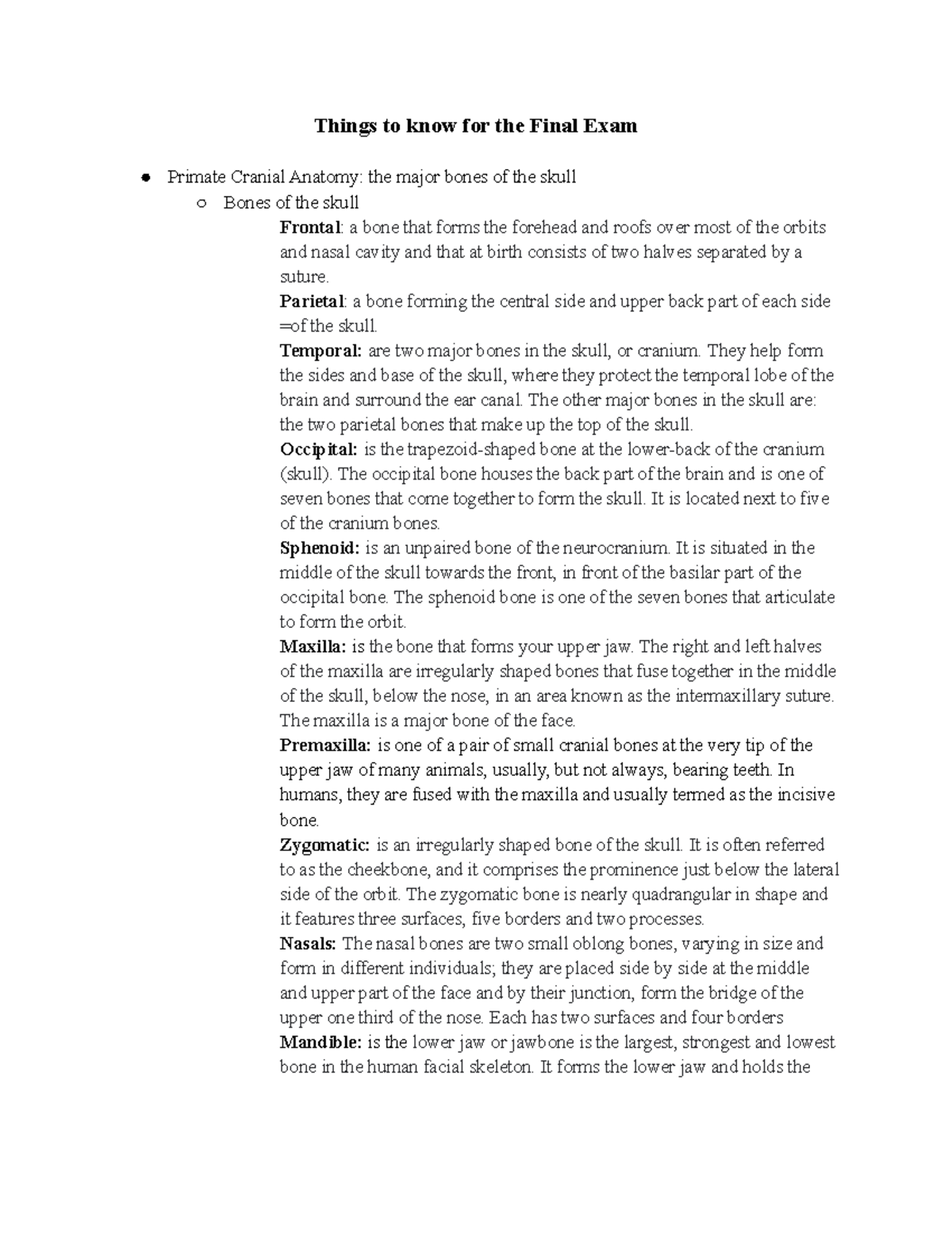 Anthrop 101 Final Review Study Guide for Exam Preparation - Studocu