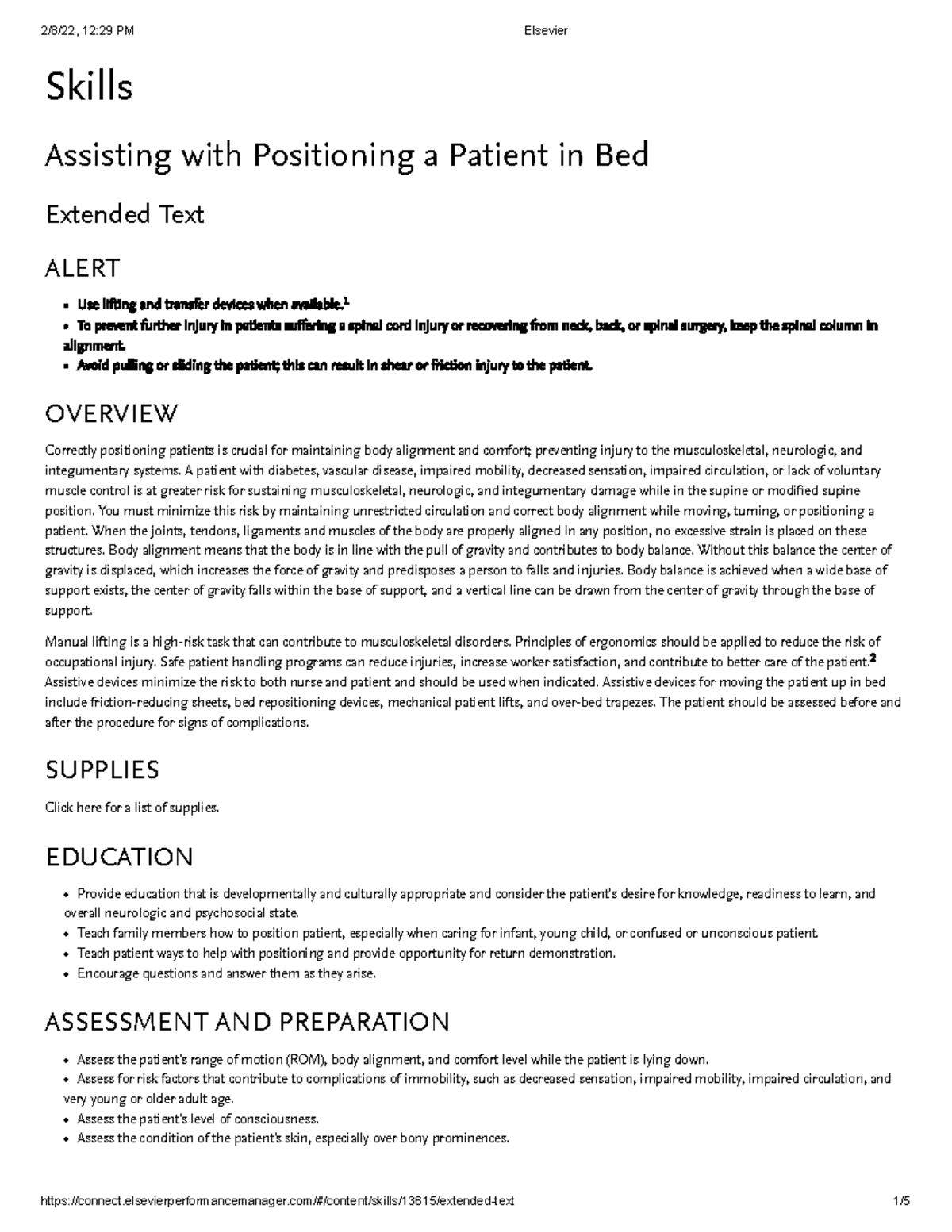NUR 112: Patient Positioning in Bed - Skills & Best Practices Guide ...