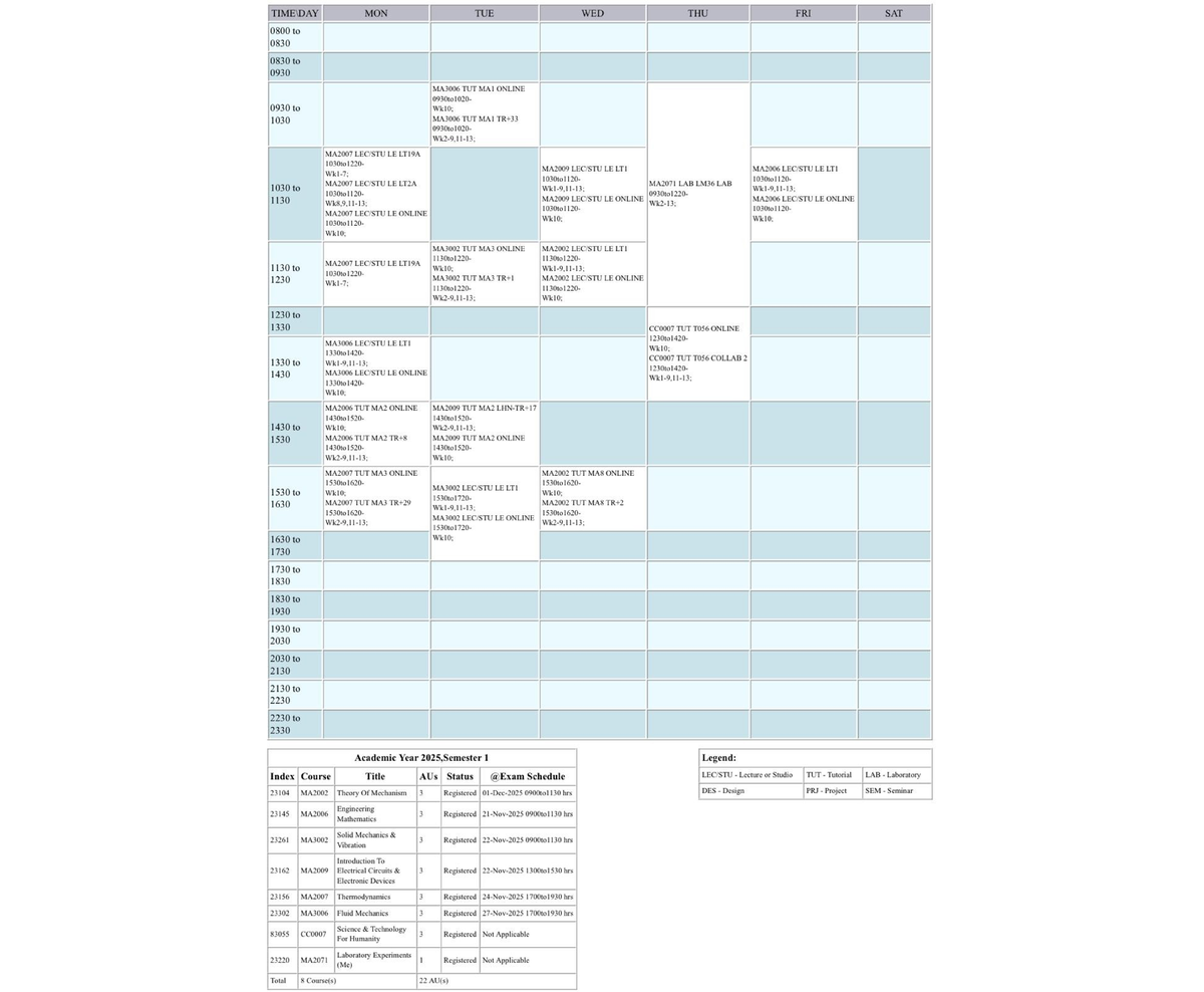 MA3006 MA2006 MA2009 MA2007 MA3002 Weekly Education Timetable - Studocu